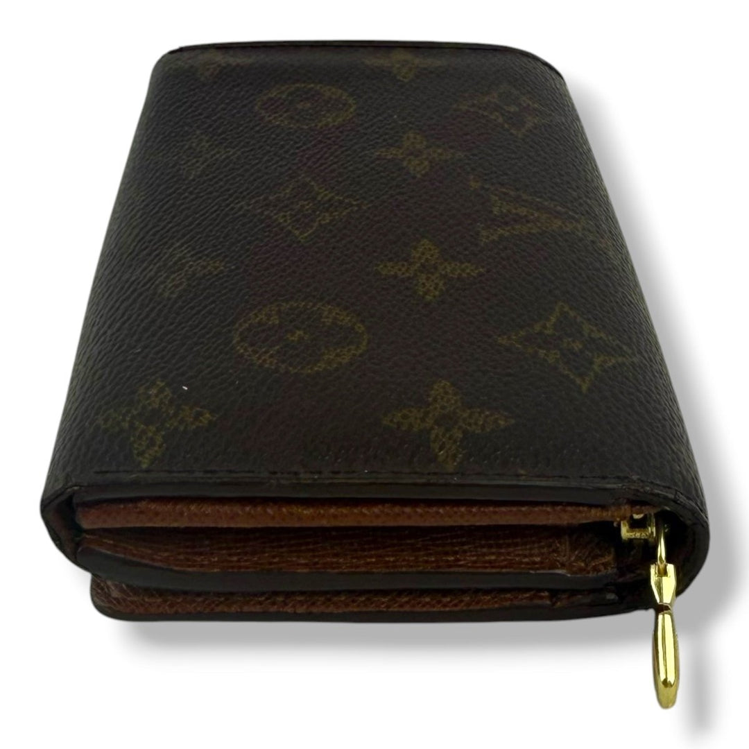 Louis Vuitton Vintage Brown Monogram Zippy Clip Purse 7778 - Lux Central