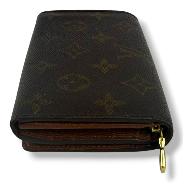 Louis Vuitton Vintage Brown Monogram Zippy Clip Purse 7778 - Lux Central