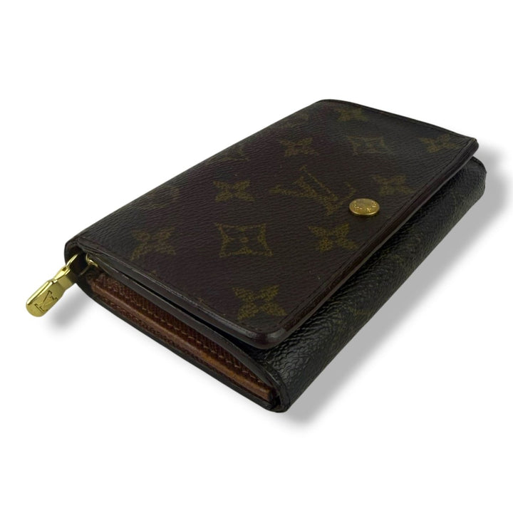 Louis Vuitton Vintage Brown Monogram Zippy Clip Purse 7778 - Lux Central