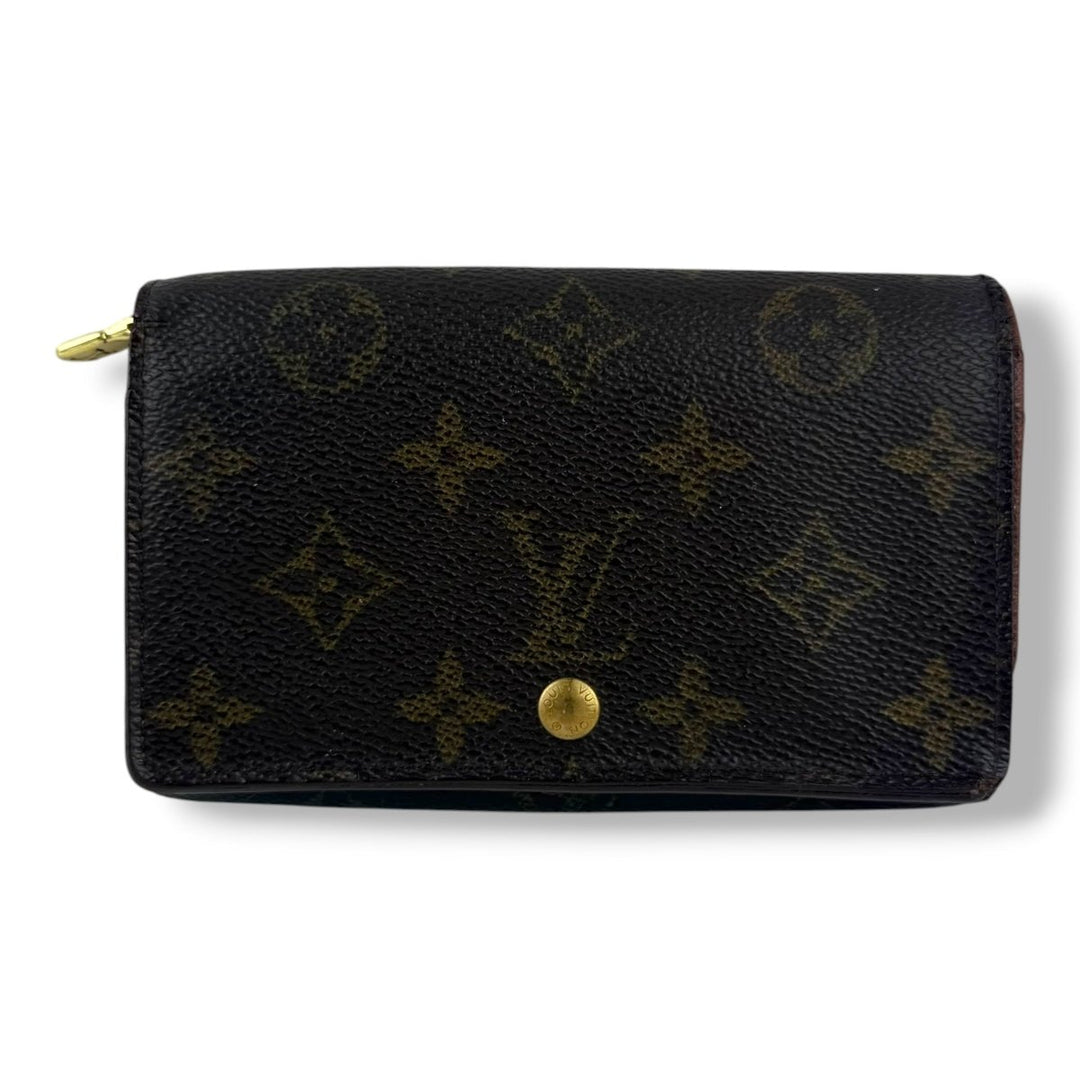 Louis Vuitton Vintage Brown Monogram Zippy Clip Purse 7778 - Lux Central