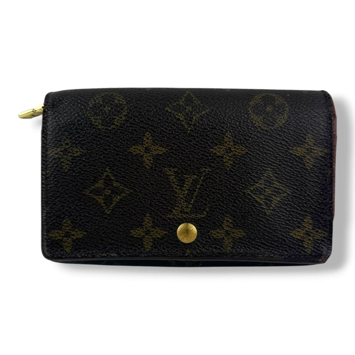 Louis Vuitton Vintage Brown Monogram Zippy Clip Purse 7778 - Lux Central