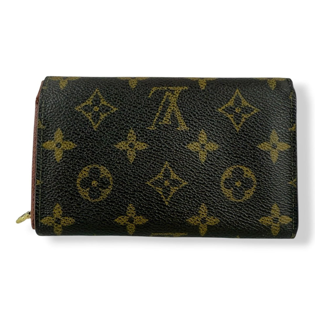 Louis Vuitton Vintage Brown Monogram Zippy Clip Purse - Lux Central