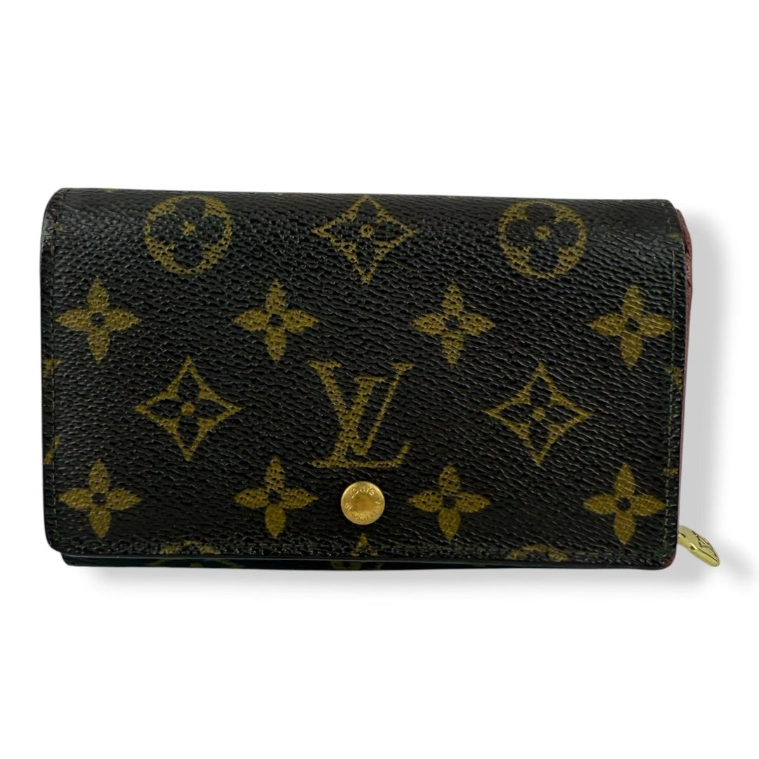 Louis Vuitton Vintage Brown Monogram Zippy Clip Purse - Lux Central