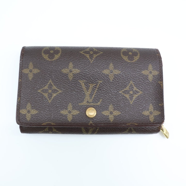 Louis Vuitton Vintage Brown Monogram Zippy Clip Purse Very Good Condition - Lux Central