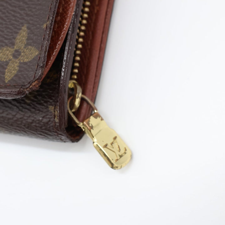 Louis Vuitton Vintage Brown Monogram Zippy Clip Purse Very Good Condition - Lux Central