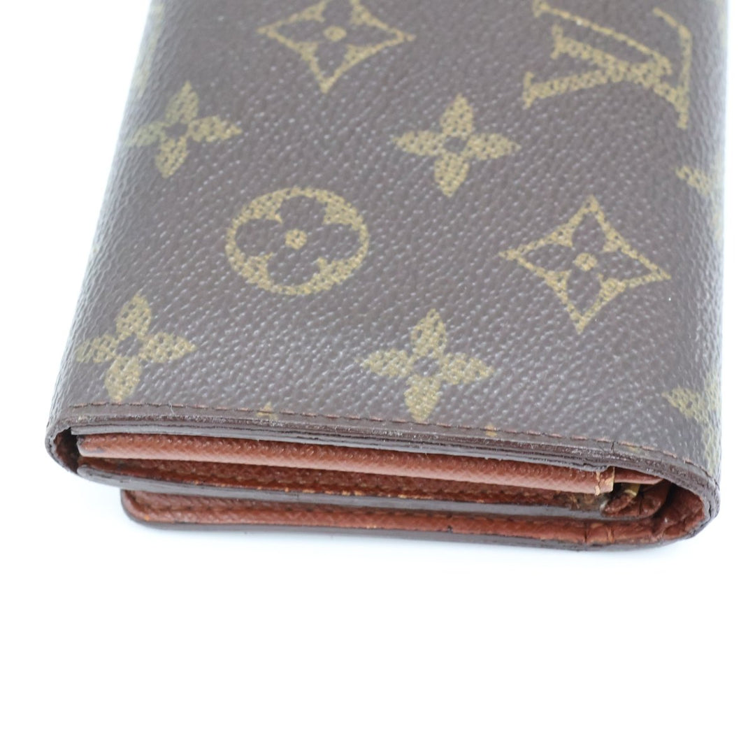 Louis Vuitton Vintage Brown Monogram Zippy Clip Purse Very Good Condition - Lux Central