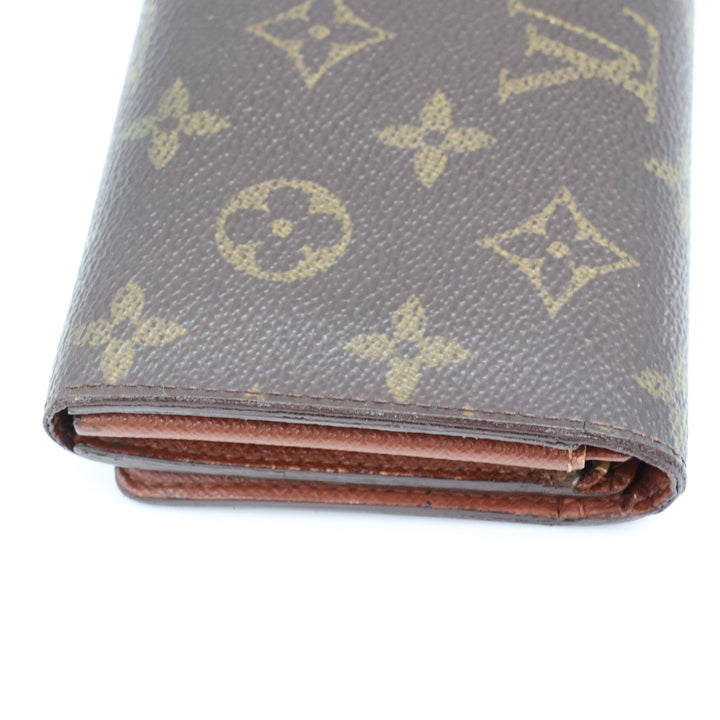 Louis Vuitton Vintage Brown Monogram Zippy Clip Purse Very Good Condition - Lux Central