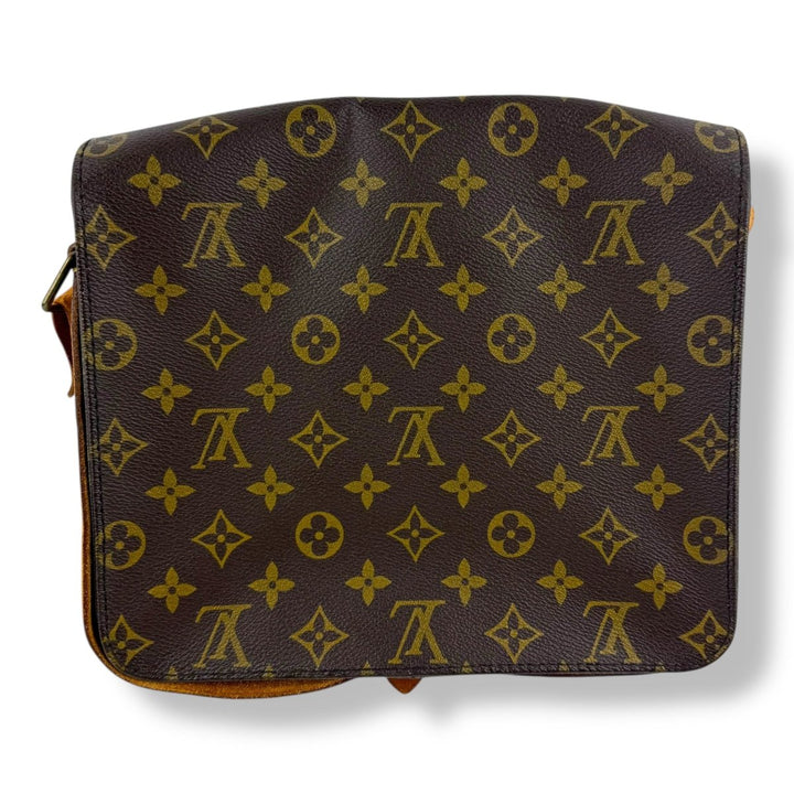 Louis Vuitton Vintage Cartouchiere GM Brown Monogram Handbag - Lux Central