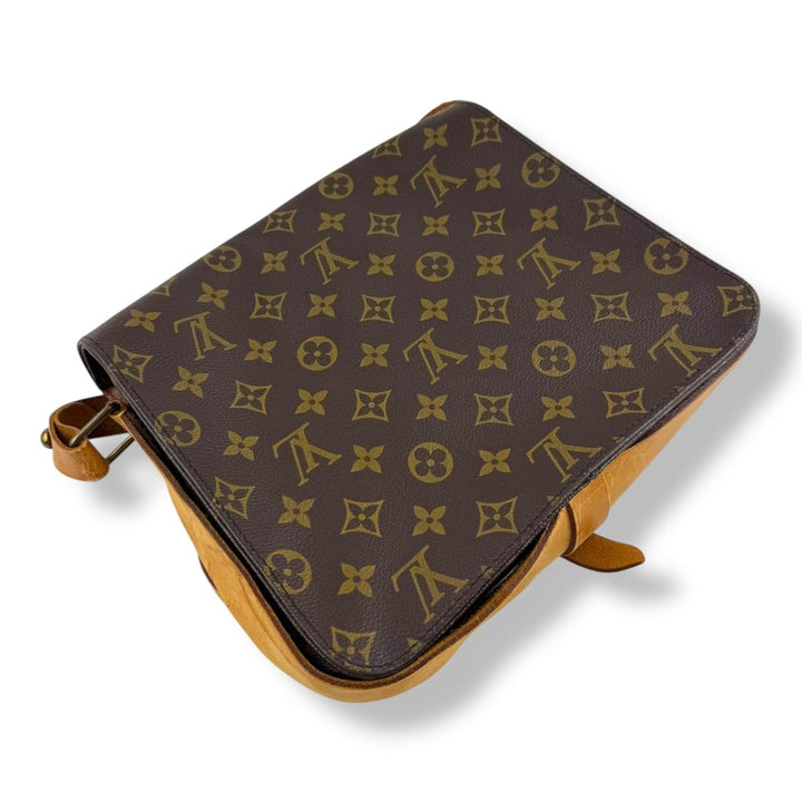 Louis Vuitton Vintage Cartouchiere GM Brown Monogram Handbag - Lux Central