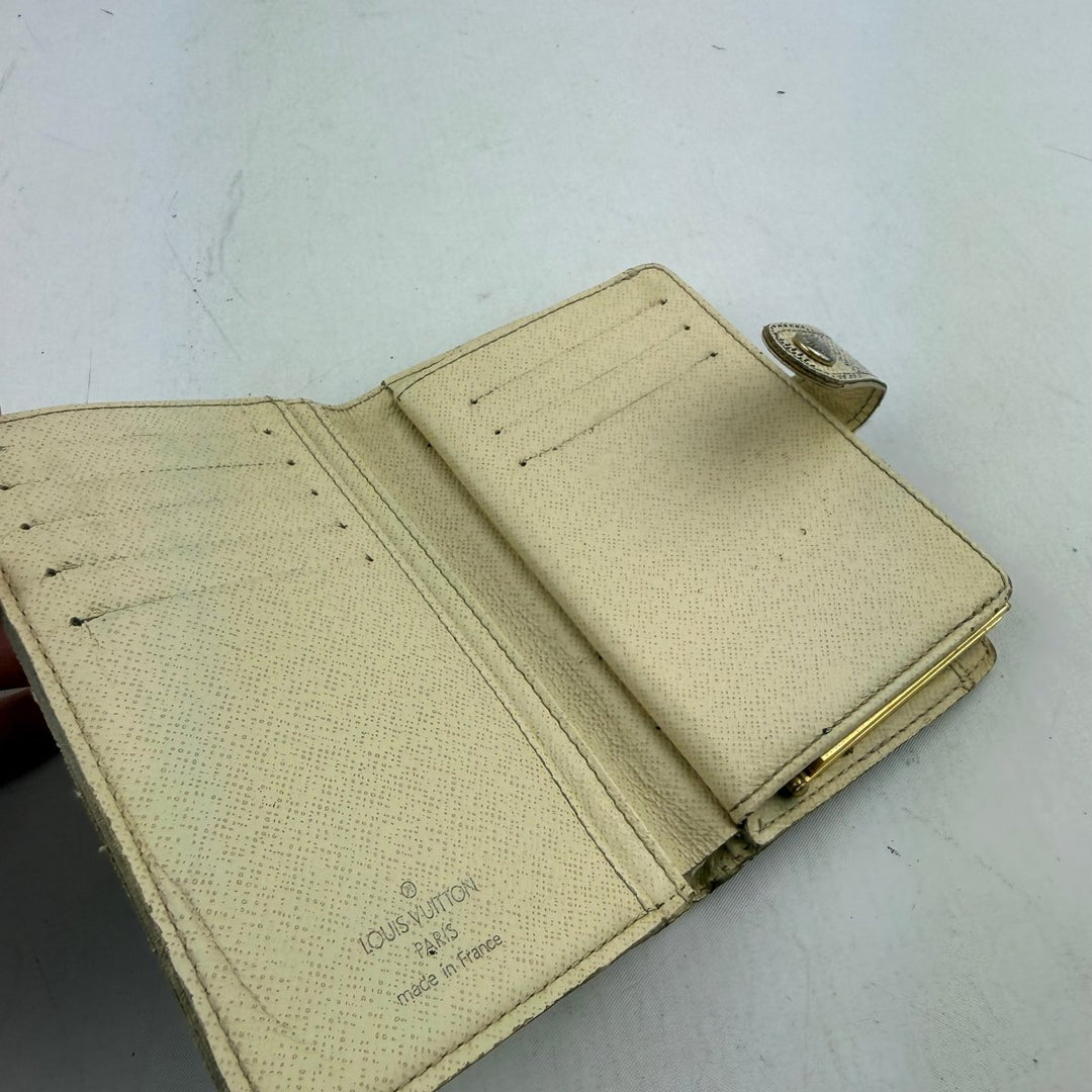 Louis Vuitton Vintage Damier Azur Monogram Card Clip Wallet - Lux Central