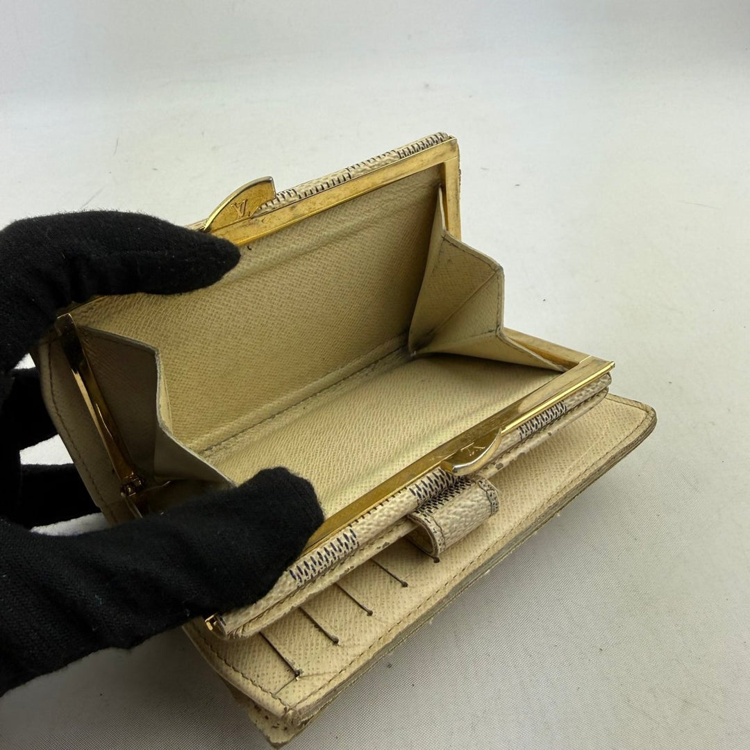 Louis Vuitton Vintage Damier Azur Monogram Card Clip Wallet - Lux Central