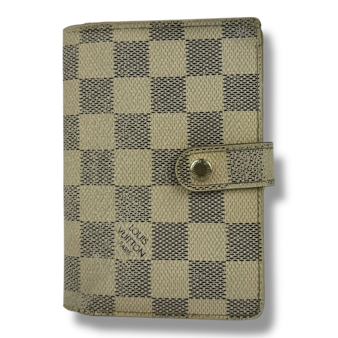 Louis Vuitton Vintage Damier Azur Monogram Card Clip Wallet - Lux Central