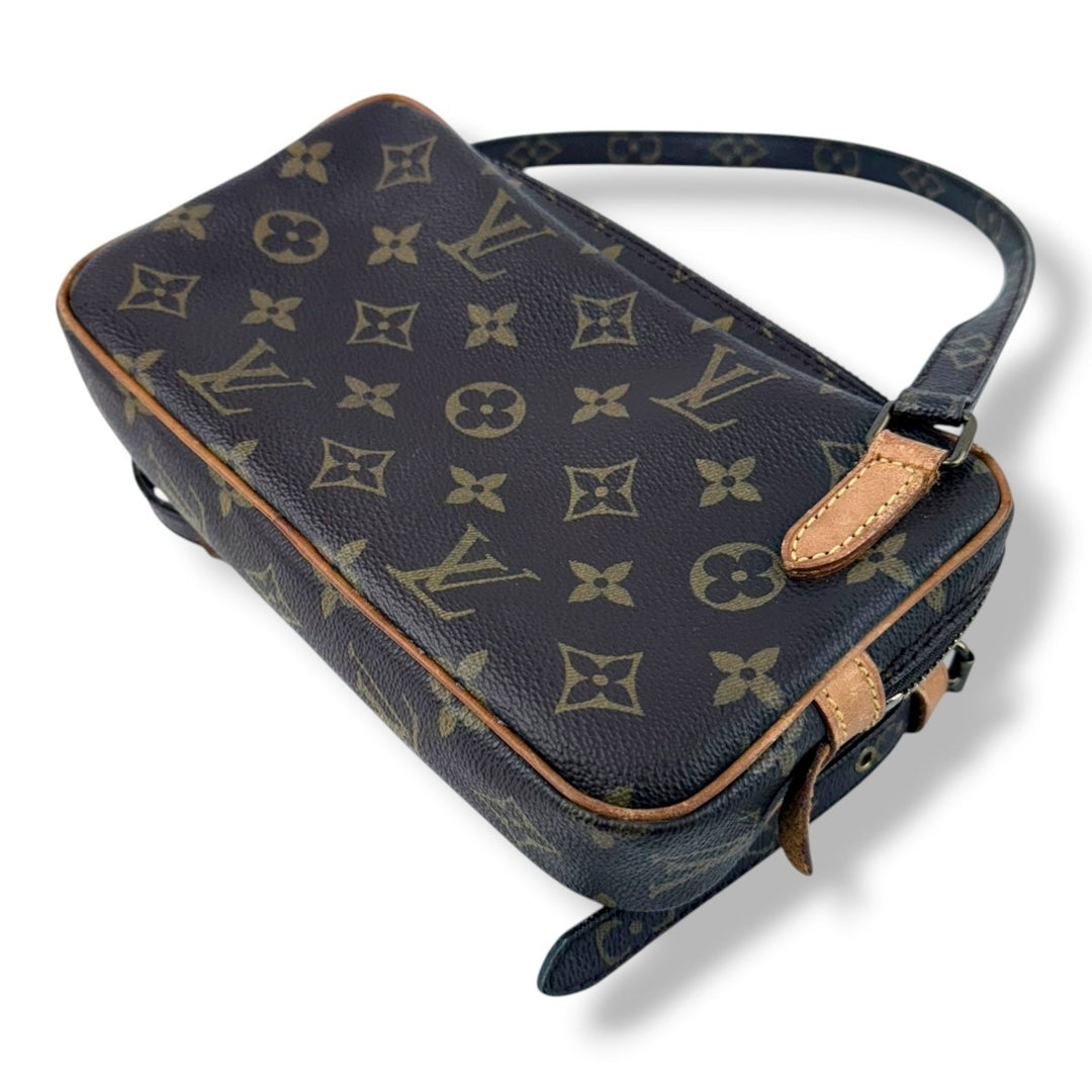 Louis Vuitton Vintage Marly Brown Monogram Messenger Handbag - Lux Central