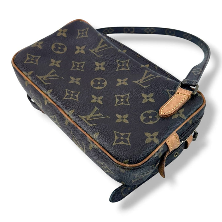 Louis Vuitton Vintage Marly Brown Monogram Messenger Handbag - Lux Central