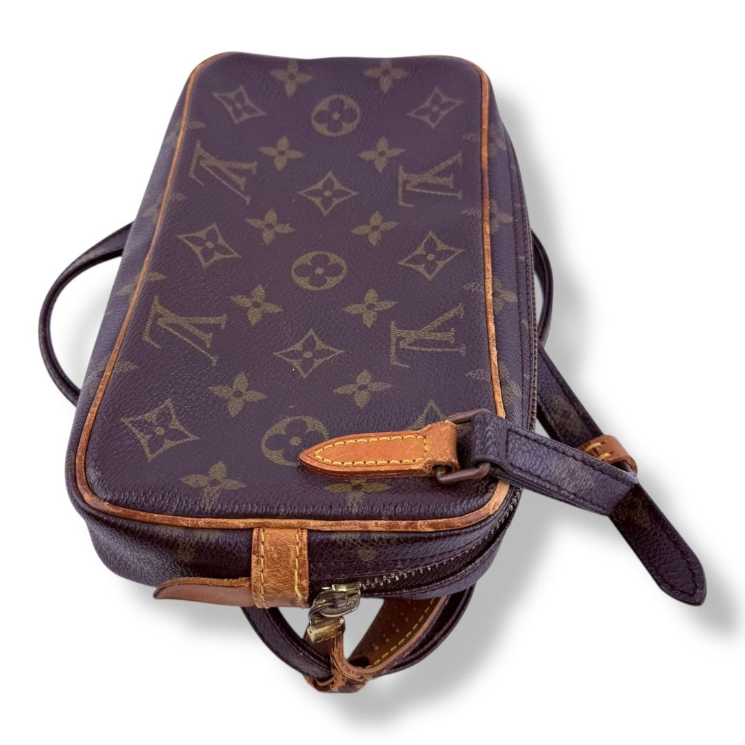 Louis Vuitton Vintage Marly Brown Monogram Messenger Handbag - Lux Central