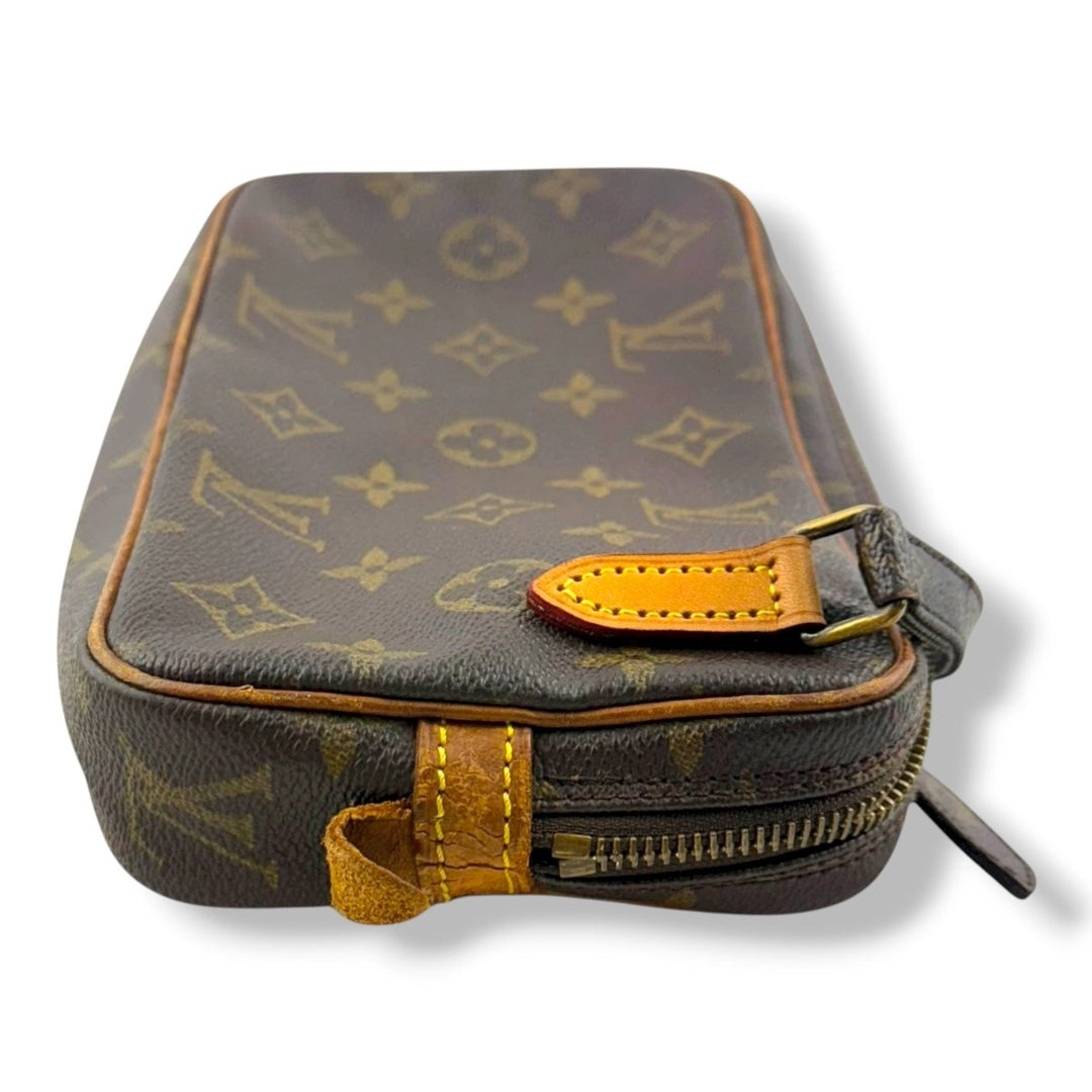 Louis Vuitton Vintage Marly Brown Monogram Messenger Handbag - Lux Central