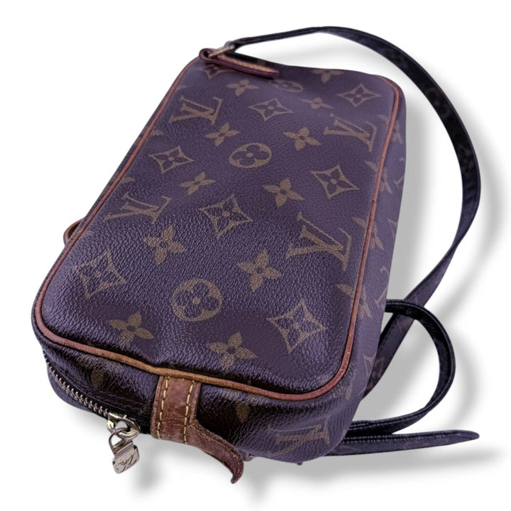 Louis Vuitton Vintage Marly Brown Monogram Messenger Handbag - Lux Central
