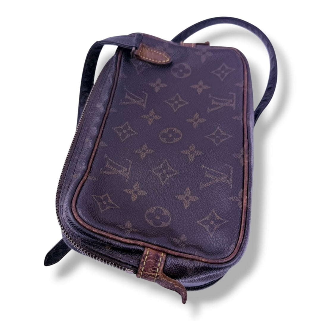 Louis Vuitton Vintage Marly Brown Monogram Messenger Handbag - Lux Central