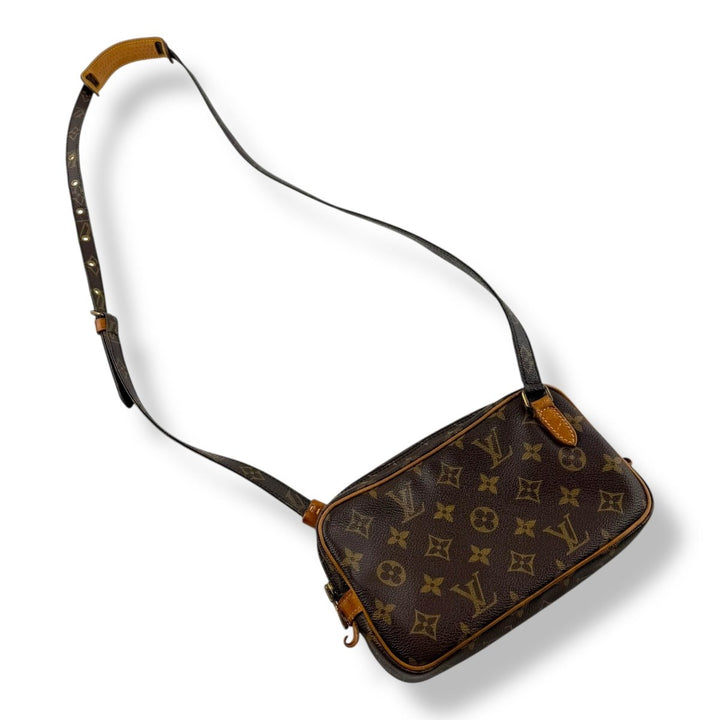 Louis Vuitton Vintage Marly Brown Monogram Messenger Handbag - Lux Central