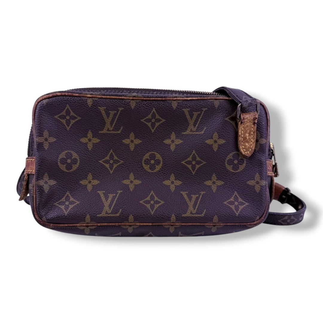 Louis Vuitton Vintage Marly Brown Monogram Messenger Handbag - Lux Central