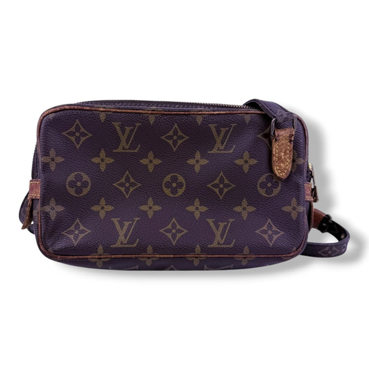 Louis Vuitton Vintage Marly Brown Monogram Messenger Handbag - Lux Central
