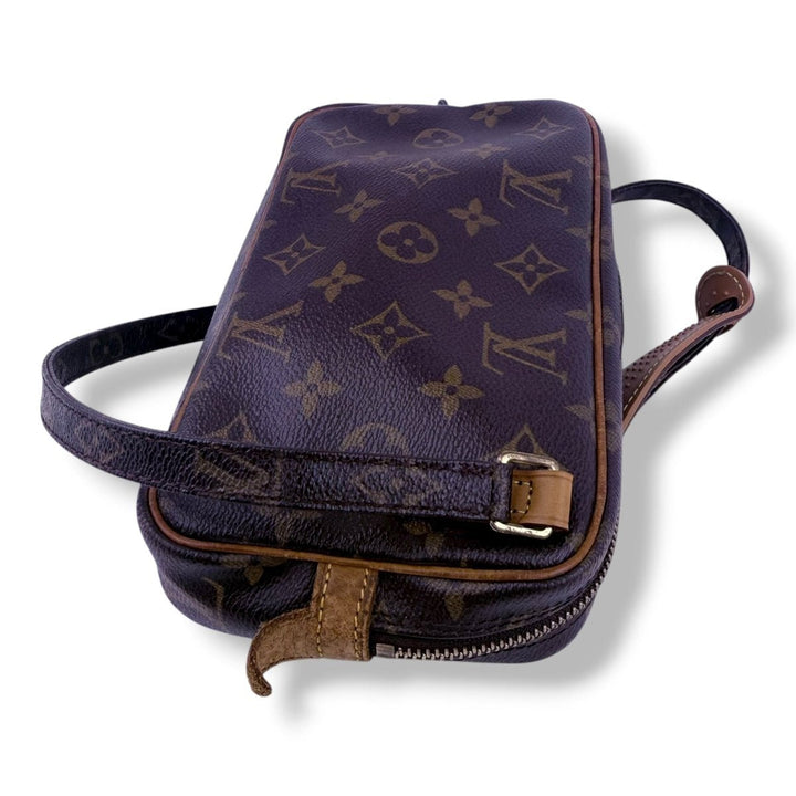 Louis Vuitton Vintage Marly Brown Monogram Messenger Handbag - Lux Central
