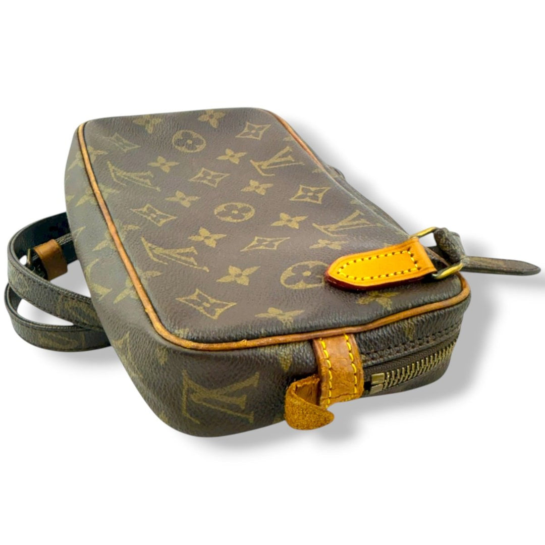 Louis Vuitton Vintage Marly Brown Monogram Messenger Handbag - Lux Central