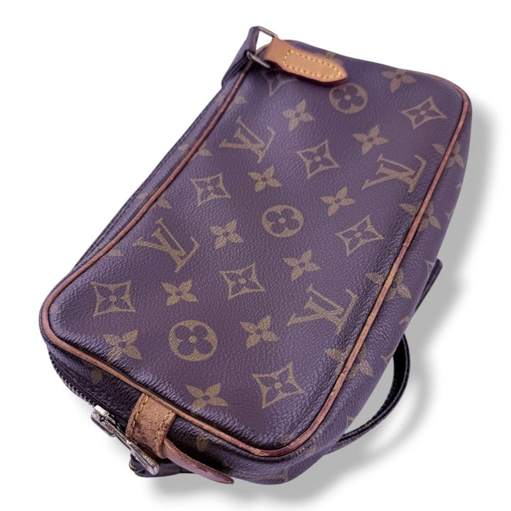 Louis Vuitton Vintage Marly Brown Monogram Messenger Handbag - Lux Central
