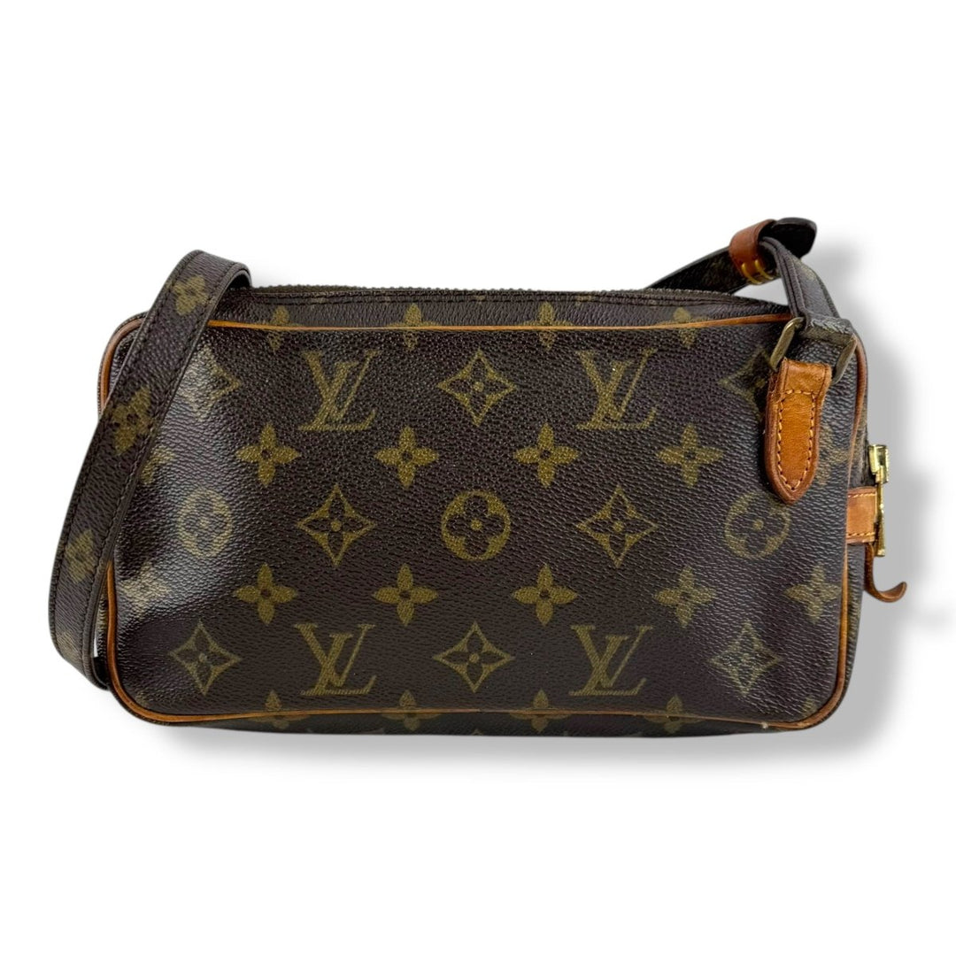 Louis Vuitton Vintage Marly Brown Monogram Messenger Handbag - Lux Central