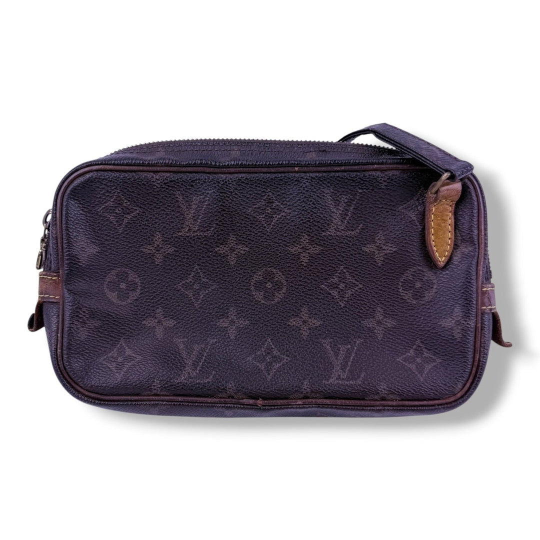 Louis Vuitton Vintage Marly Brown Monogram Messenger Handbag - Lux Central