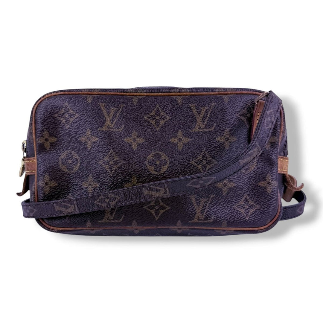 Louis Vuitton Vintage Marly Brown Monogram Messenger Handbag - Lux Central
