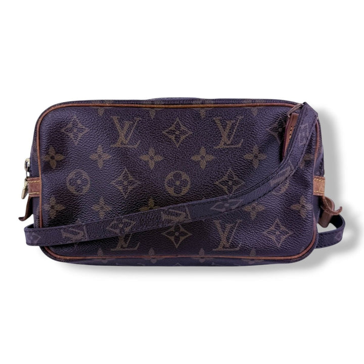 Louis Vuitton Vintage Marly Brown Monogram Messenger Handbag - Lux Central