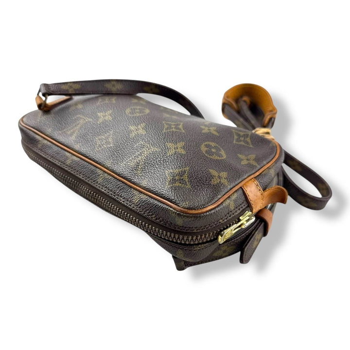 Louis Vuitton Vintage Marly Brown Monogram Messenger Handbag - Lux Central