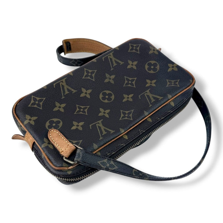 Louis Vuitton Vintage Marly Brown Monogram Messenger Handbag - Lux Central