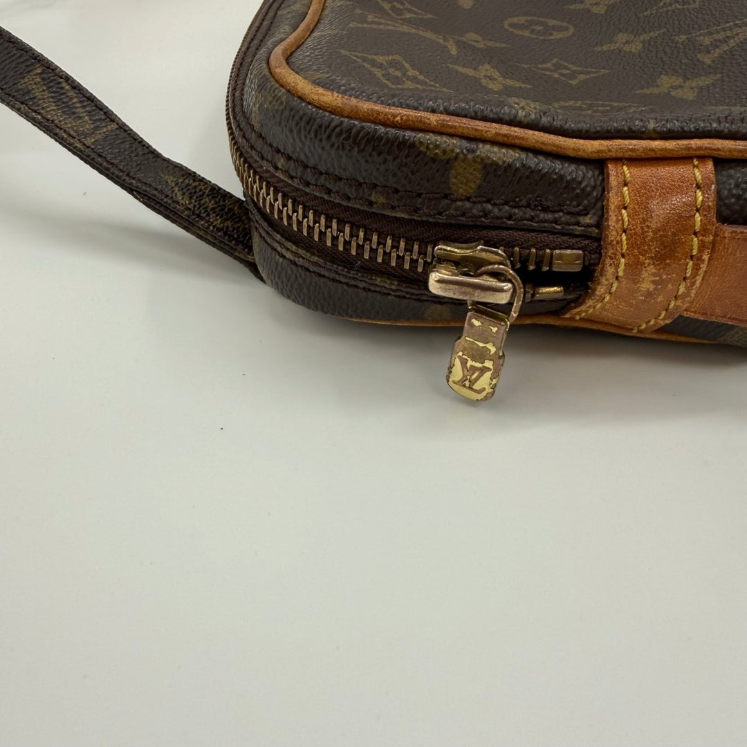 Louis Vuitton Vintage Marly Brown Monogram Messenger Handbag - Lux Central