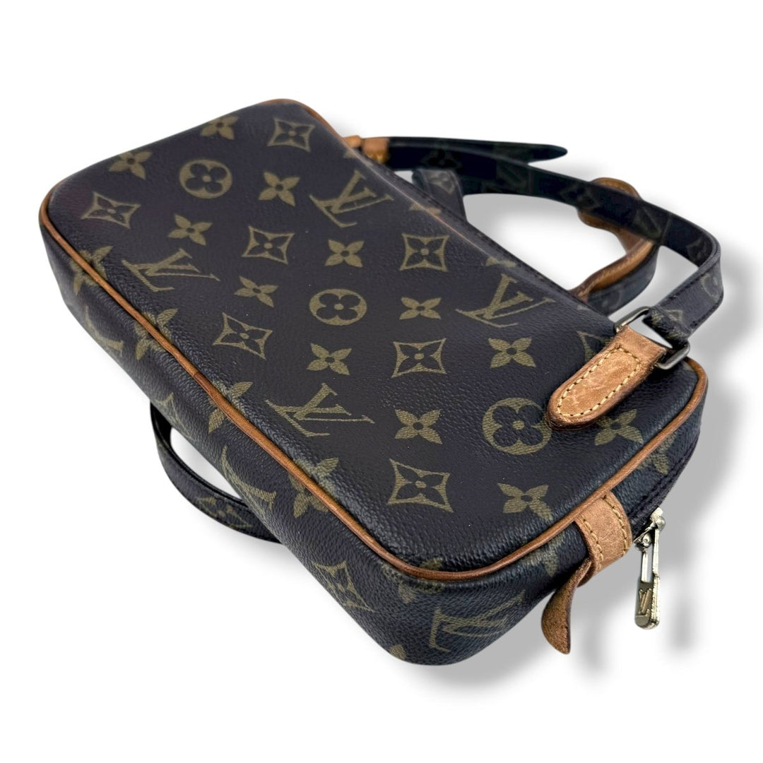 Louis Vuitton Vintage Marly Brown Monogram Messenger Handbag - Lux Central