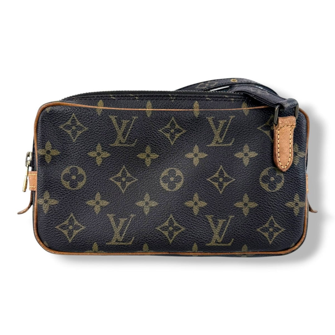Louis Vuitton Vintage Marly Brown Monogram Messenger Handbag - Lux Central