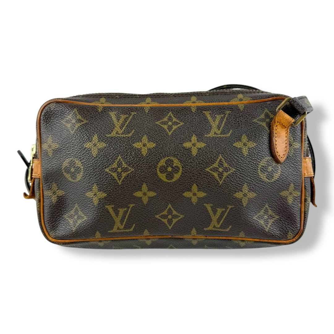 Louis Vuitton Vintage Marly Brown Monogram Messenger Handbag - Lux Central