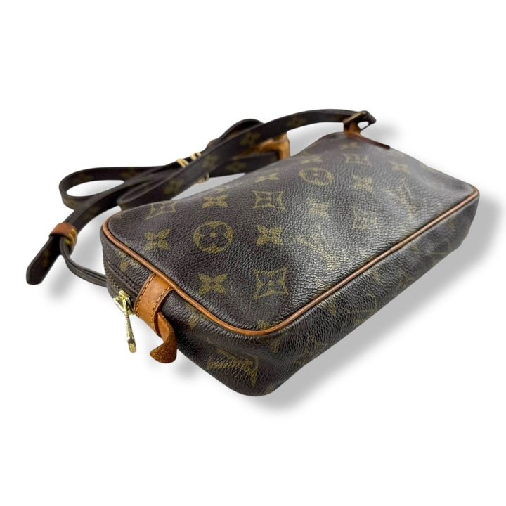 Louis Vuitton Vintage Marly Brown Monogram Messenger Handbag - Lux Central