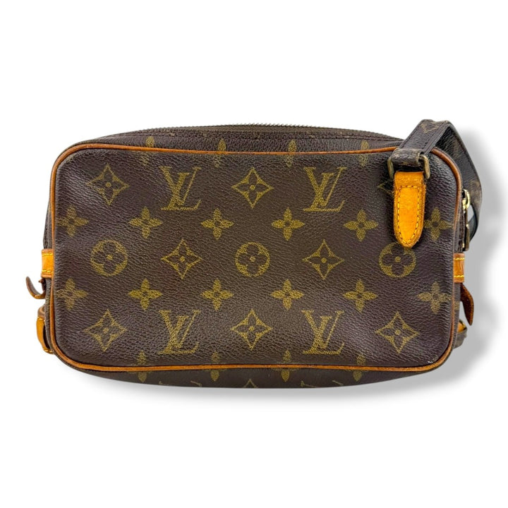 Louis Vuitton Vintage Marly Brown Monogram Messenger Handbag - Lux Central