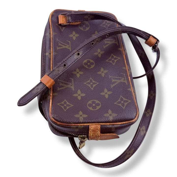 Louis Vuitton Vintage Marly Brown Monogram Messenger Handbag - Lux Central