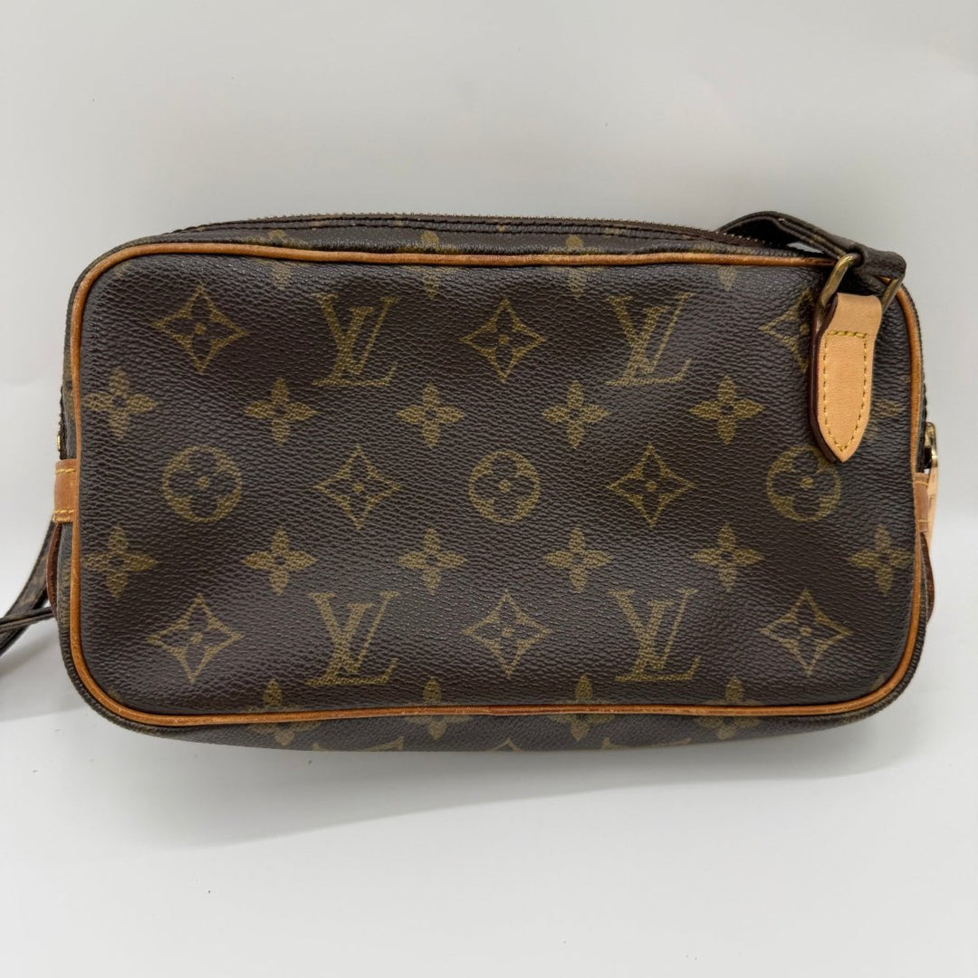 Louis Vuitton Vintage Marly Brown Monogram Messenger Handbag - Lux Central