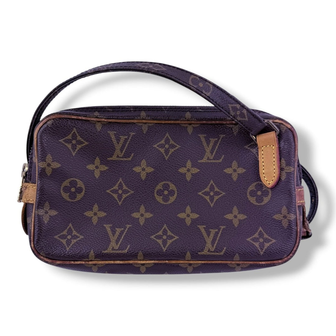 Louis Vuitton Vintage Marly Brown Monogram Messenger Handbag - Lux Central