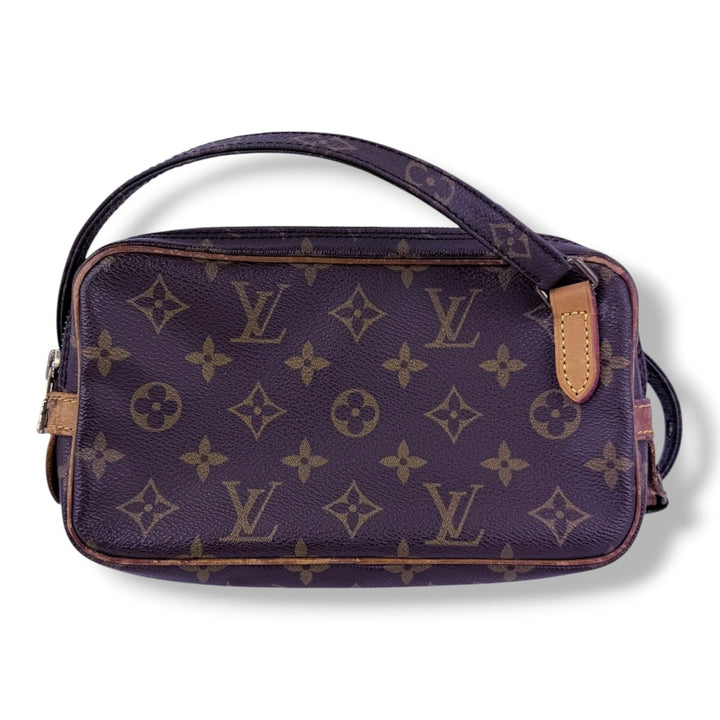 Louis Vuitton Vintage Marly Brown Monogram Messenger Handbag - Lux Central