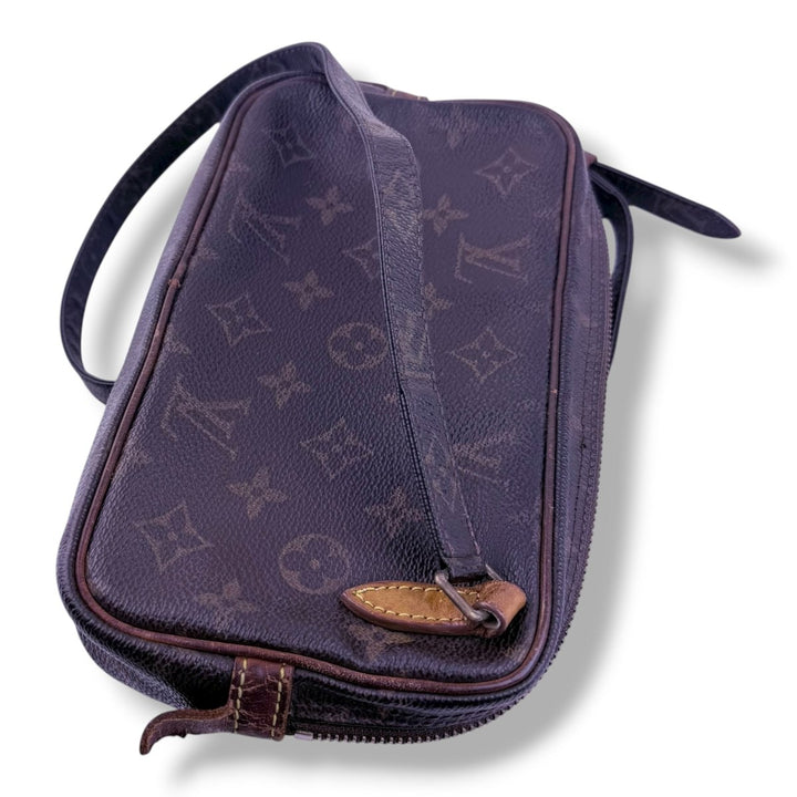 Louis Vuitton Vintage Marly Brown Monogram Messenger Handbag - Lux Central