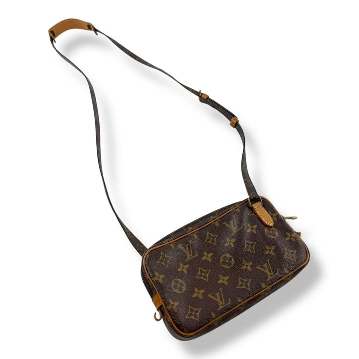 Louis Vuitton Vintage Marly Brown Monogram Messenger Handbag - Lux Central