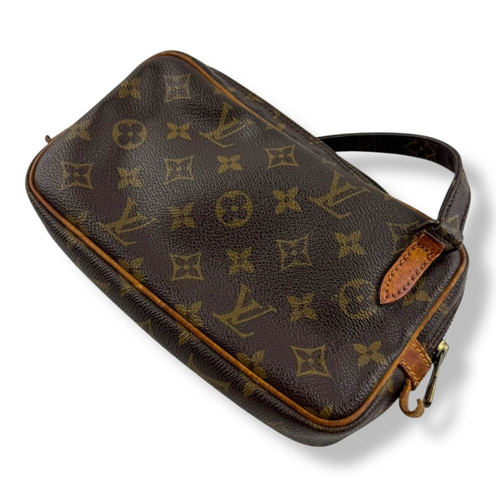 Louis Vuitton Vintage Marly Brown Monogram Messenger Handbag - Lux Central