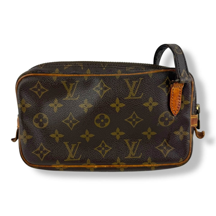 Louis Vuitton Vintage Marly Brown Monogram Messenger Handbag - Lux Central