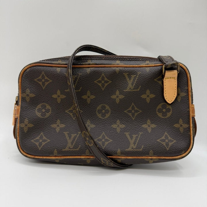 Louis Vuitton Vintage Marly Brown Monogram Messenger Handbag - Lux Central