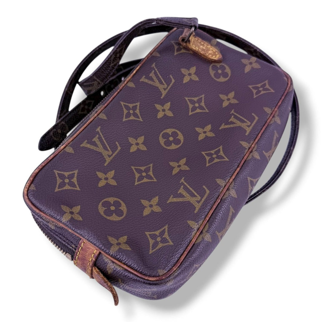 Louis Vuitton Vintage Marly Brown Monogram Messenger Handbag - Lux Central